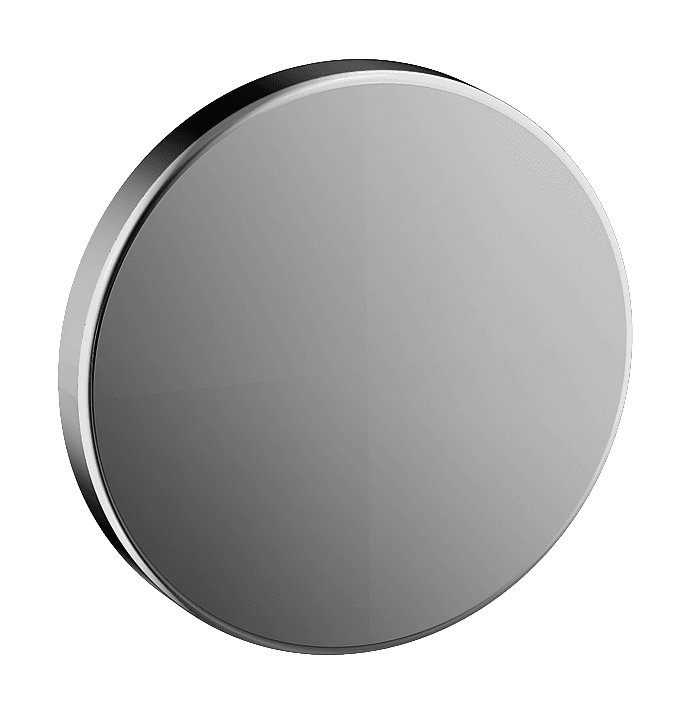 Fertigmontageset Rohrunterbrecher Rosette rund 100mm verchromt