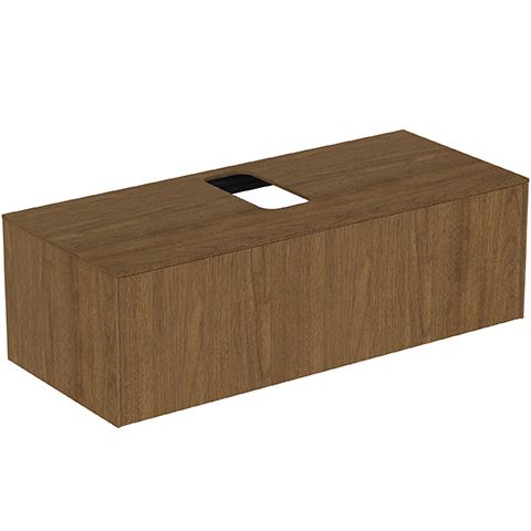 IS Schubladenfront Conca für WTU 1180x356mm Walnuss Dunkel