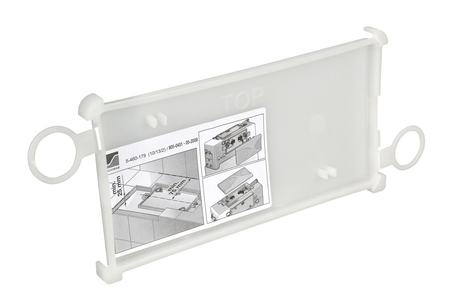 Schwab Verschlussplatte mit Haftetikett zu Spülkasten 187.000