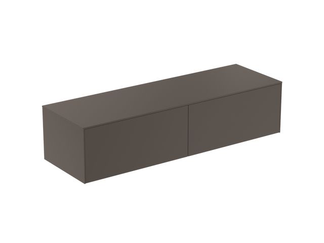 IS WT-Platte Conca ohne Ausschnitt 1587x505mm Anthrazit