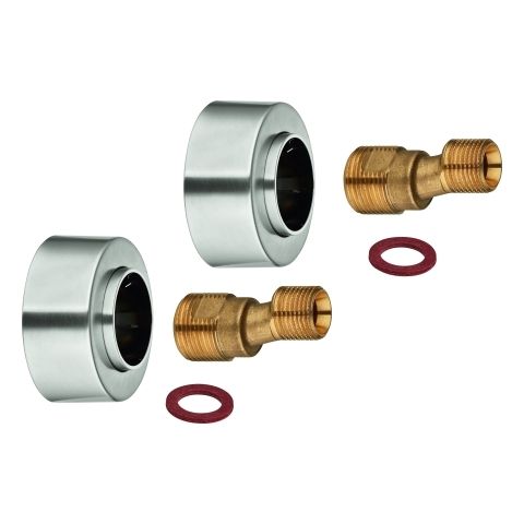 GROHE S-Anschluss 48453 1/2"x3/4" Verstellbarkeit 7,5mm supersteel