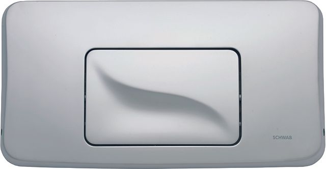 Abdeckplatte Gala chrom matt f.UP-Spülkasten Start-Stopp-Betätigung