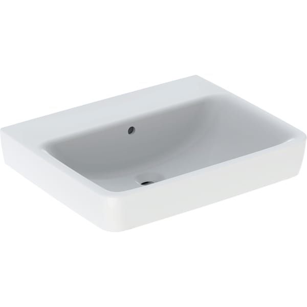 Waschtisch Renova Plan 60x48cm o. Hl. m. Ül. weiss Geberit