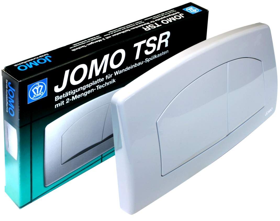 Abdeckplatte Jomo TSR weiss f.2-Mengen-Spültechnik