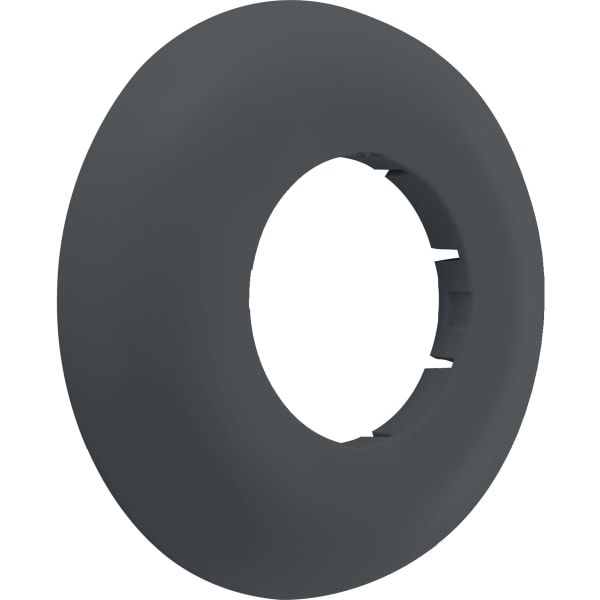 GE Wandrosette flach, d32 D:8,5cm, H:1,5cm, schwarz matt