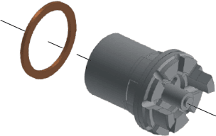 CONTI+ Kartusche Wasserhydraulik mit Kupferdichtung