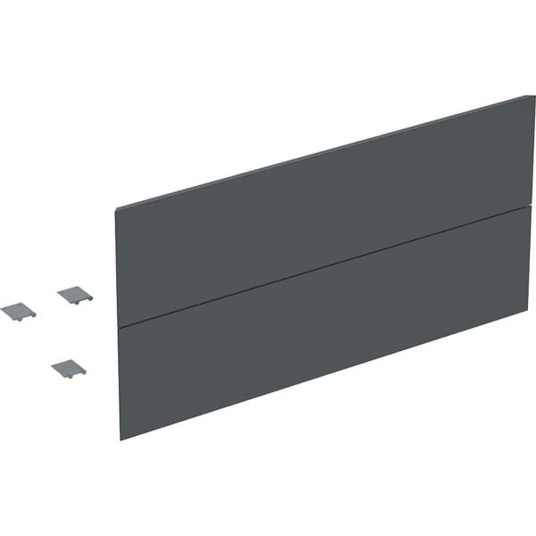GE Set Schubl.-Frt für ONE US, 2 Schubl. für WT B:105cm, schwarz matt