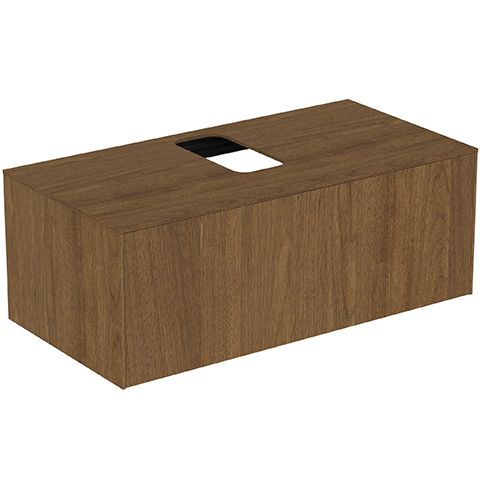 IS Schubladenfront Conca für WTU 980x356mm Walnuss Dunkel, Alte Nr.2019
