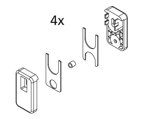 Kermi EBI2030 Set Bandungen Farbe: weiss