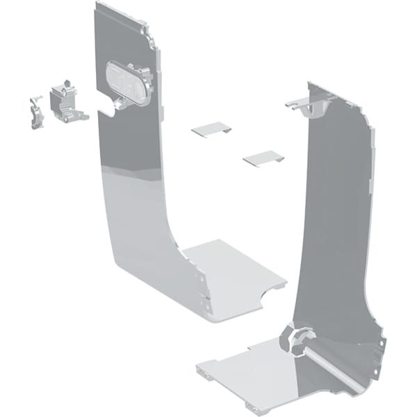 GE Set Designabd seitl. f. Wasserans ext f. Geberit AquaClean Mera, hgl.verchr.