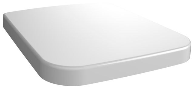 WC-Sitz Architectura eckig Edelstahl Scharn.Softclose u.Quickrelease weiss VB