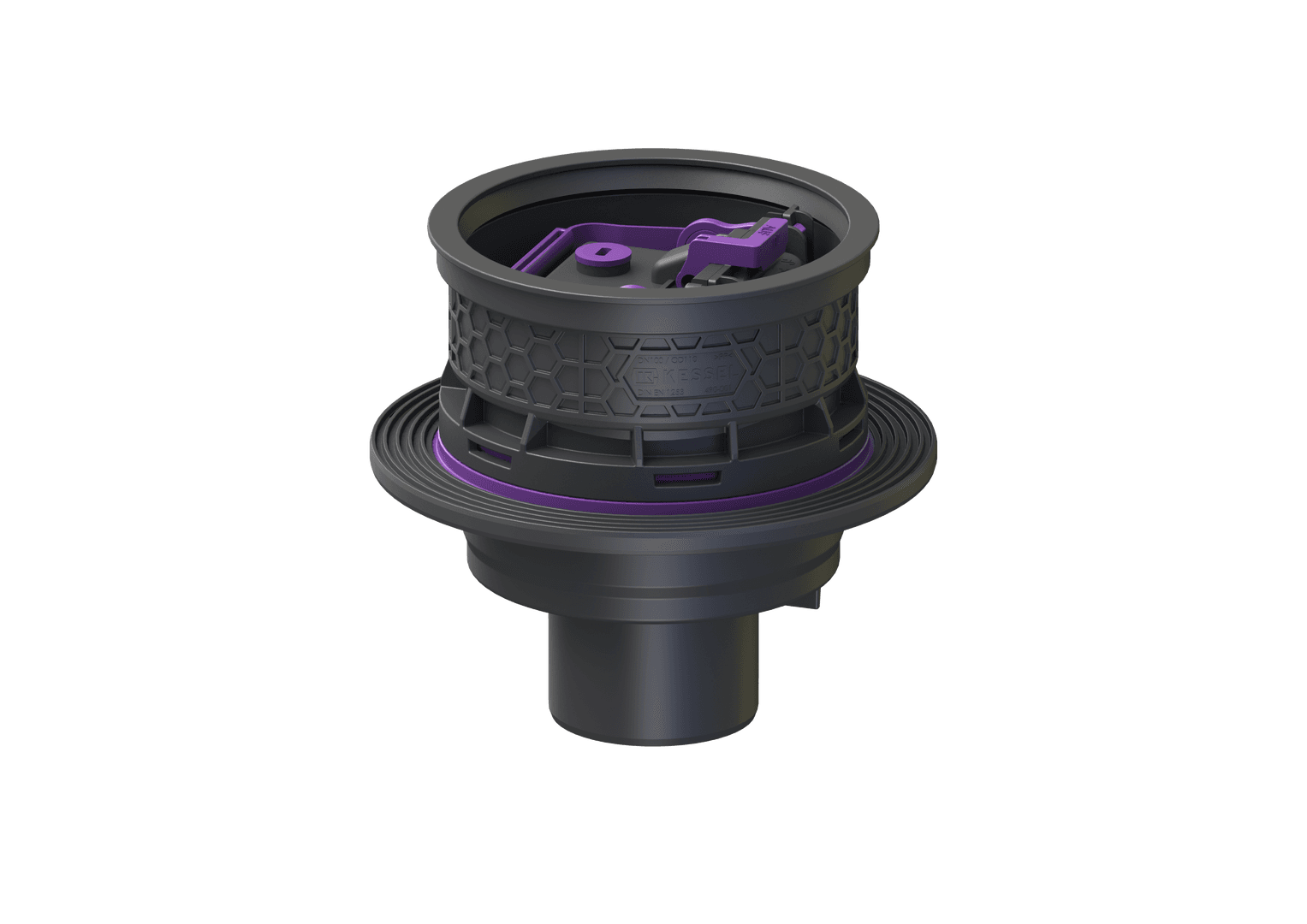 KESSEL-Grundkörper Universale Plus senkrecht, mit Rückstauverschluss, WU