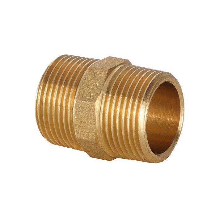 Doppelnippel Rotguss    3/8" 3280