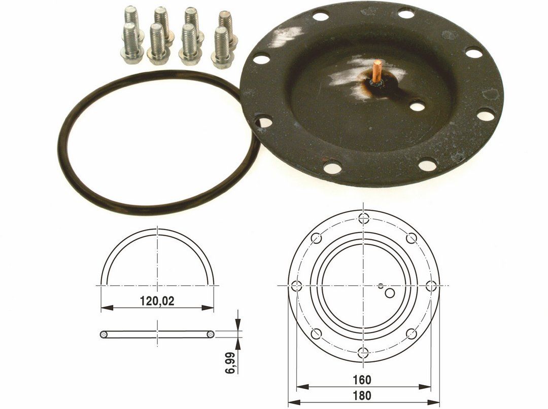 Junkers Ersatzteil TTNR: 7747004730 Handlochdeckel DN120 everp