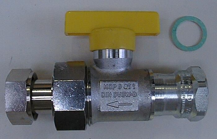 Brötje Kugelhahn f. Gasanschluss 3/4" ADH 3/4