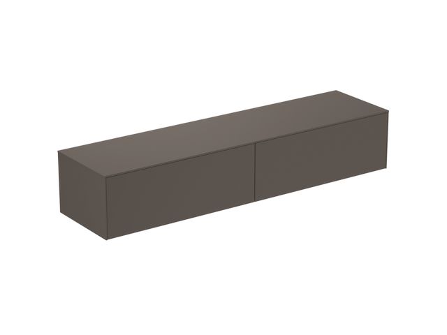 IS WT-Platte Conca ohne Ausschnitt 1987x505mm Anthrazit