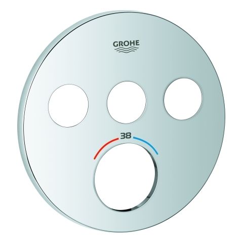 GROHE Rosette 49035 f.SmartControl UP-THM ru.m.3 ASV chrom