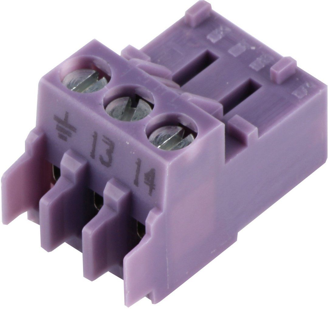 JU Anschlussklemme steckbar 3-pol violet für KUB 19,27-3