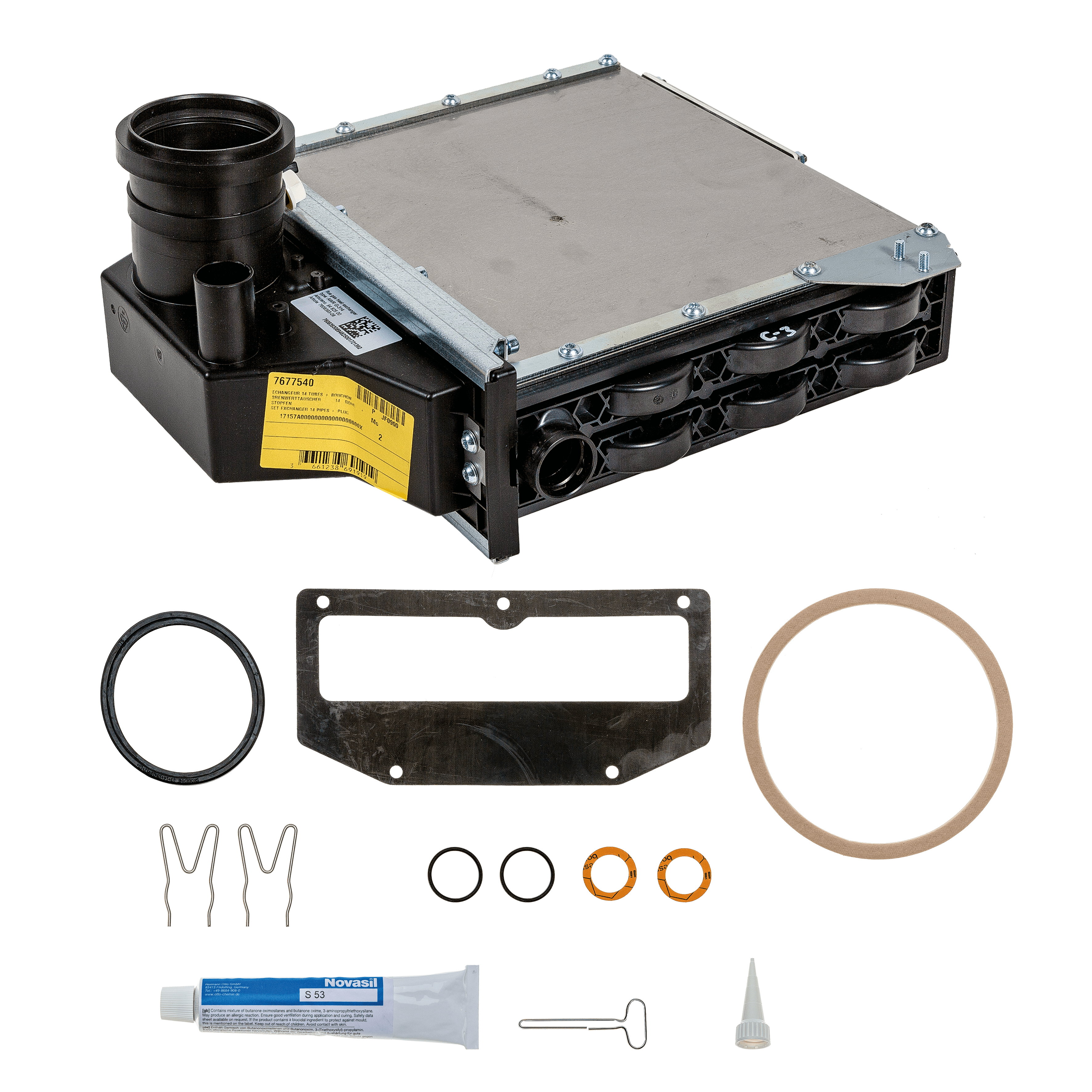 Brötje 14-Rohr-Wärmetauscher BOK 19-32