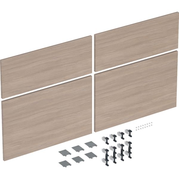 GE Schubladenfront Set (4 St.) für iCon US für DWT B:120cm, Eiche natur