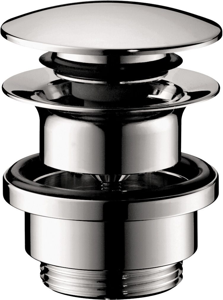 Ablaufgarnitur Push-Open 1 1/4" verchr. nur f.Waschtische m.Überlauf Hansgr.