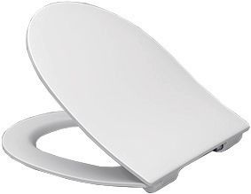 WC-Sitz derby rund slim ES-Scharnier abnehmbar mit Absenkautomatik weiss VIG.