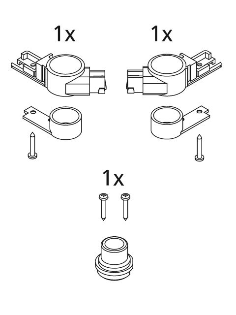 Kermi EBI2013 Set Lager unten Farbe: silber
