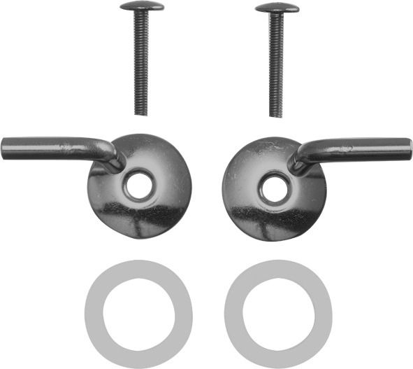 Scharnierpaar zu WC-Sitz Architec u.Starck 3 ohne SoftClose chrom Duravit