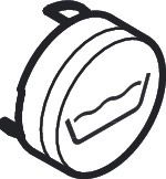 HG Druckknopf Axor Symbol Wanne schwarz bis 14.19 EUR