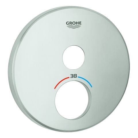 GROHE Rosette 49030 rund für SmartControl supersteel