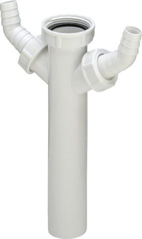 Verstellrohr 1 1/2" DN 40  200mm lang m. Dichtung,zwei Schlauchverschraubungen