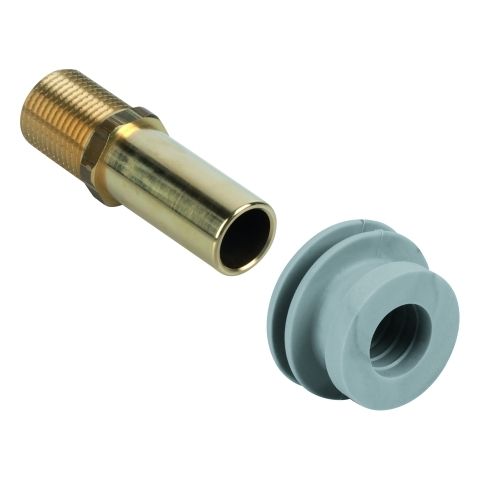 Urinal-Einlaufgarnitur DN 15 1/2" Eingang hinten Befestigung verdeckt