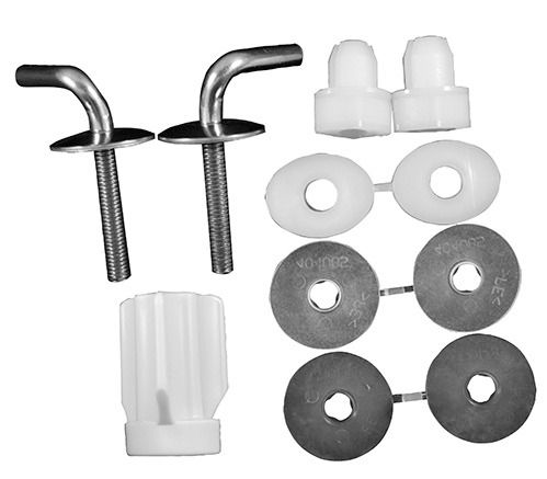 DU Scharnier-Set für WC-Sitz ohne Absenkautomatik, Edelstahl, 0061391000