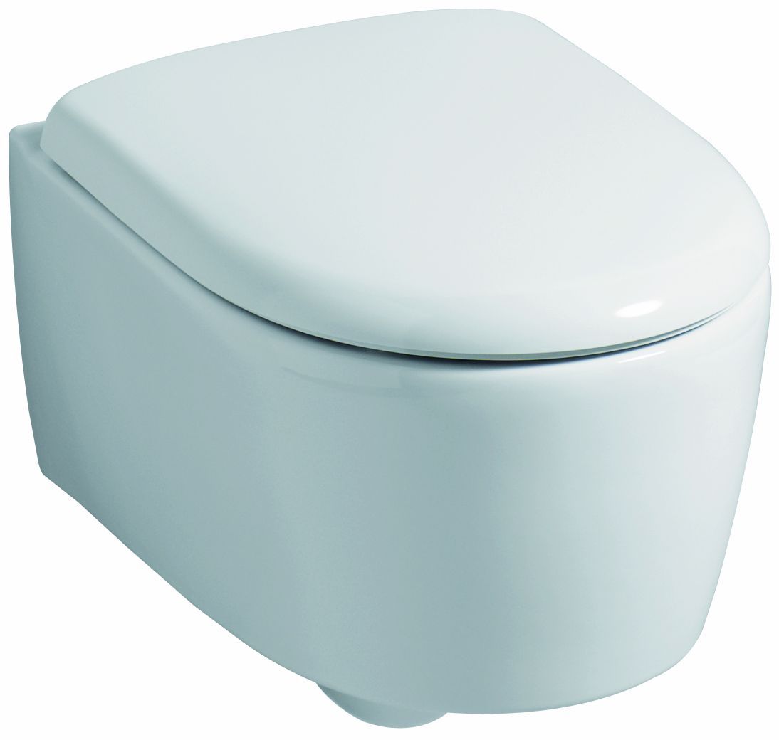 WC-Sitz 4U m.Deckel Scharniere Edelstahl weiss Keramag