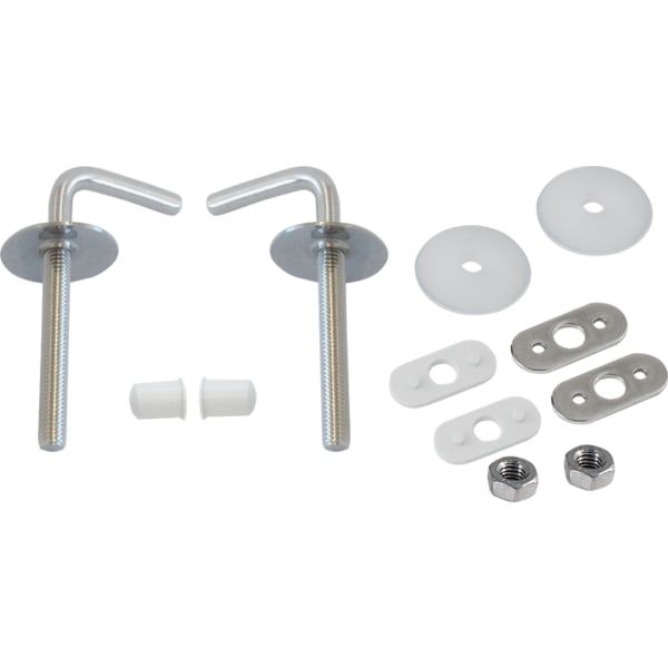 GE Set Scharniere f. WC-Sitzring Bambini Befestigung von unten, Edlestahl