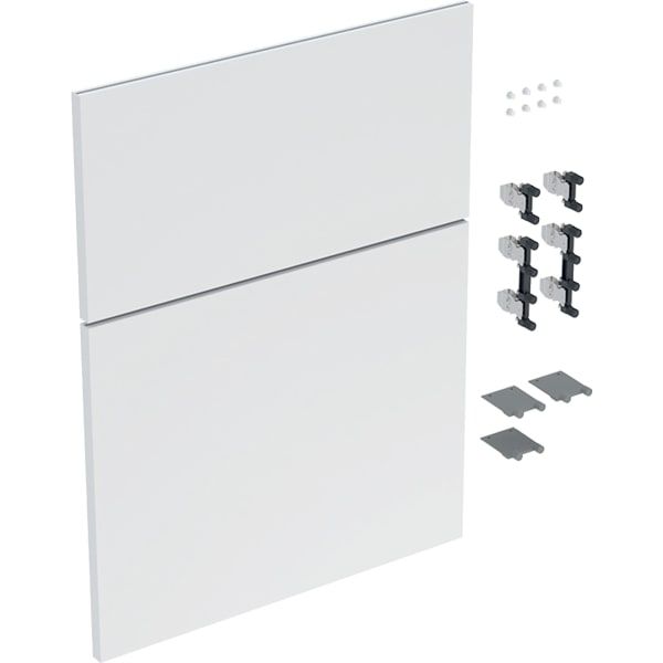 GE Schubladenfront Set für iCon Seitenschrank B:45cm, weiß matt