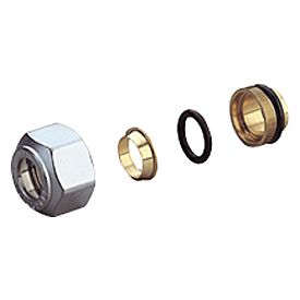 Anschlussverschraubung f.Verteiler Giacomini R178  18/15 f.Cu/Weichst.15x1