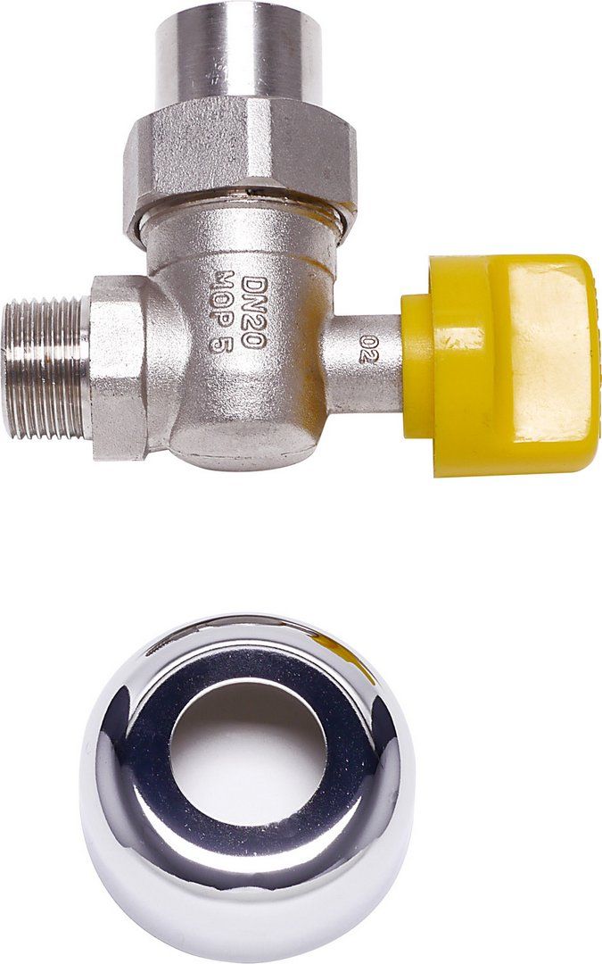 Gaseckhahn Bosch 3/4" Eck UP m.Rosette