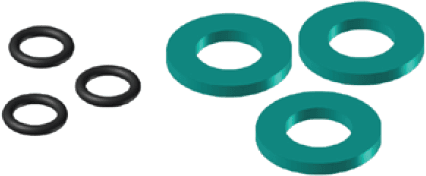 CONTI+ Dichtungssatz für Flexschläuche mit 3 x O-Ringen und 3 x Dichtungen