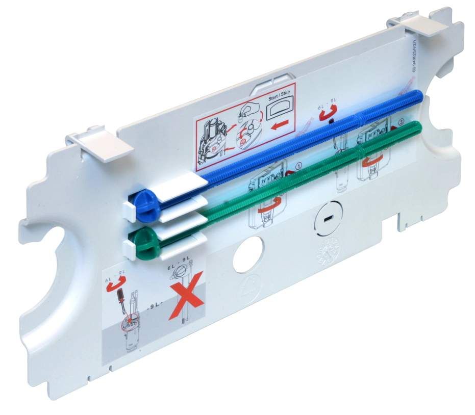 JOMO Spritzschutzplatte inkl. Drückerbolzen zu WEK-TSR