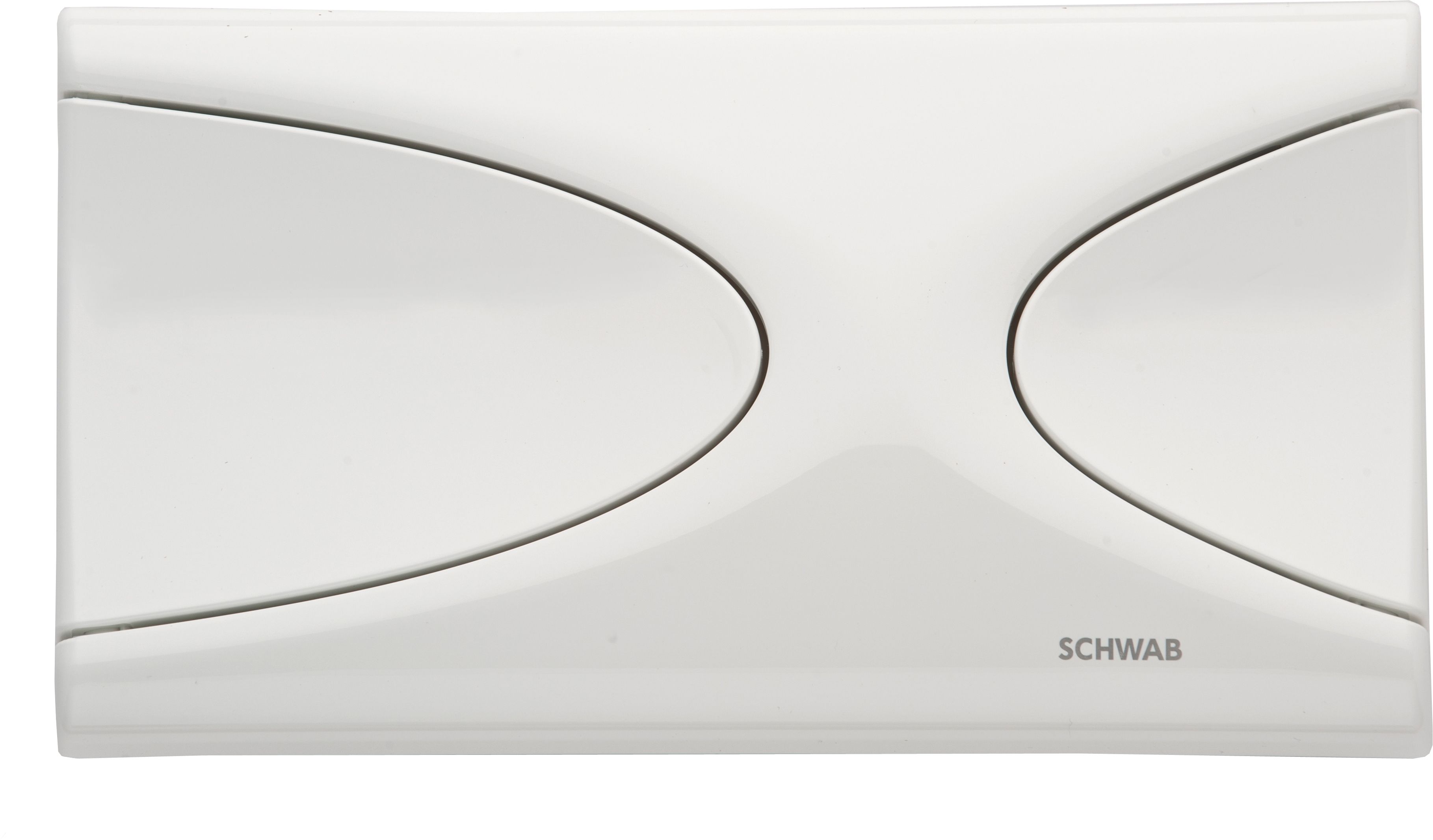 Abdeckplatte Targa weiss f.Spülkasten 187.1200 2-Mengen-Spülung