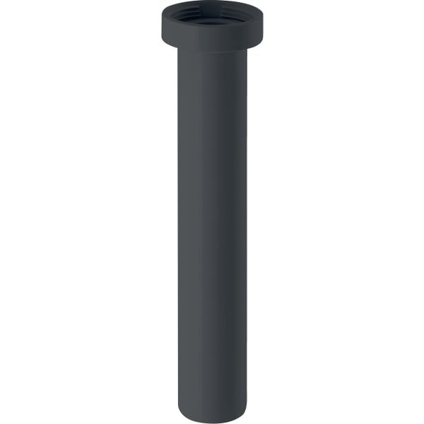 GE Einlaufrohr mit Überwurfmutter schwarz matt