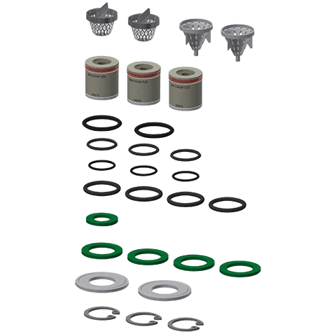 Aqua Montageset best.aus Schmutzfangsieb Rückflussverhind./O-Ringe/Dicht.Franke
