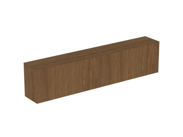 IS rechte Schubladenfront Conca für WTU 1180x536mm Walnuss Dunkel