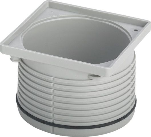 Aufsatzrahmen Viega 100x100mm Rahmen Kunststoff grau            4922.2