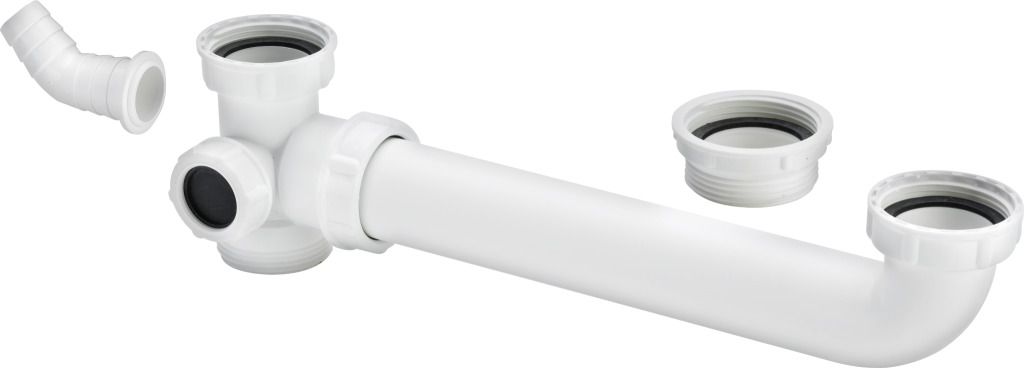 Ablaufverbindung f.Doppelspüle 1 1/2"x1 1/2" Ablauf exzentrisch