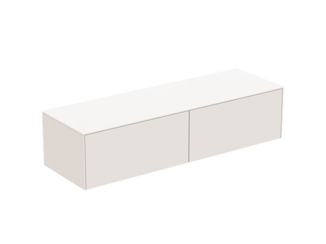 IS rechte Schubladenfront Conca für WTU 780x356mm Weiß