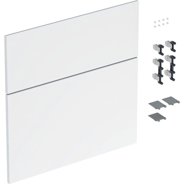 GE Schubladenfront Set für iCon für WT B:60cm, weiß glänzend