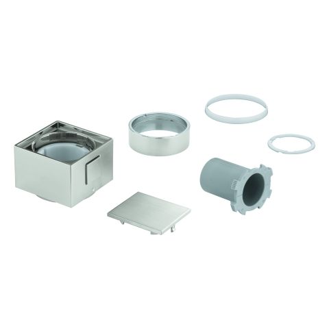 GROHE Temperaturwählgriff 49091 eckig für THM-Fertigmontagesets supersteel