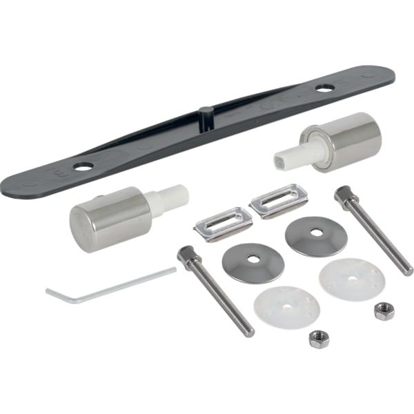 GE Set Scharniere für WC-Sitz Joly mit Absenkautomatik, Edelstahl